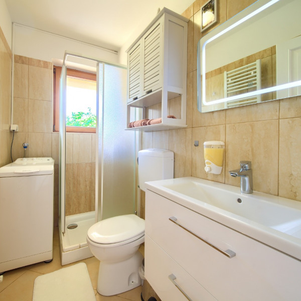 Bathroom / WC, Apartman Meri, Apartment Meri on the island of Krk, Kvarner, Croatia Krk